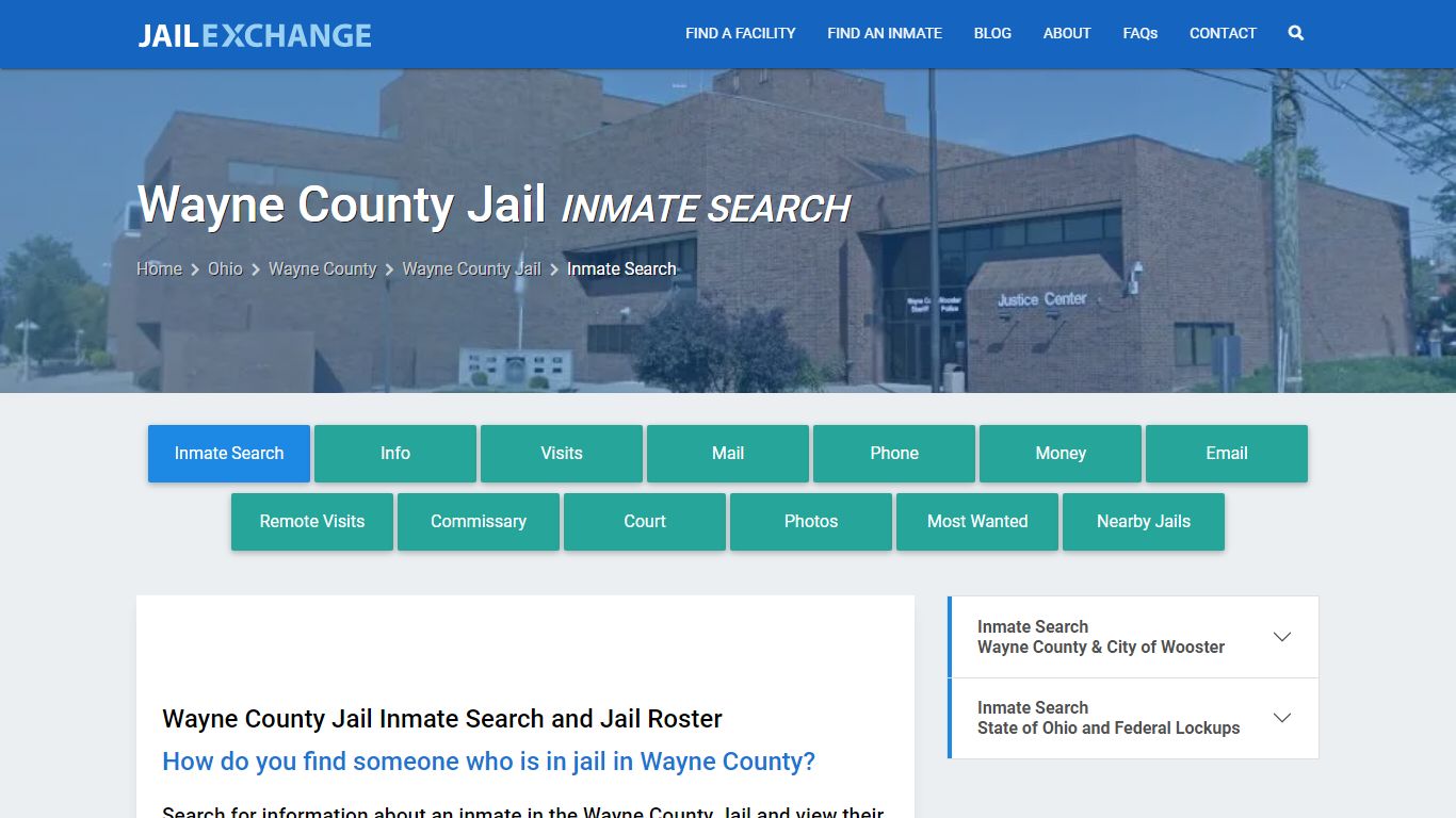 Inmate Search: Roster & Mugshots - Wayne County Jail, OH