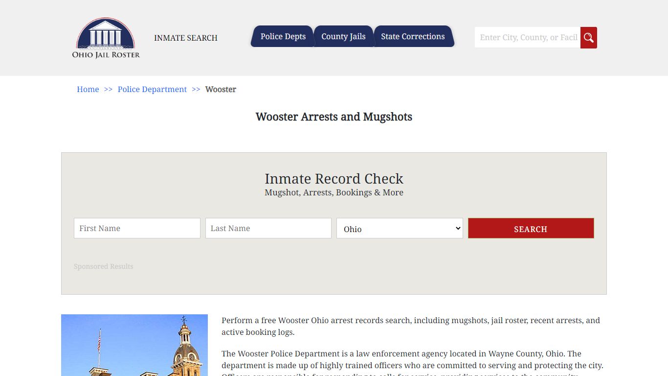 Wooster Arrests and Mugshots | Jail Roster Search